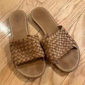 Soludos brown woven leather sandals